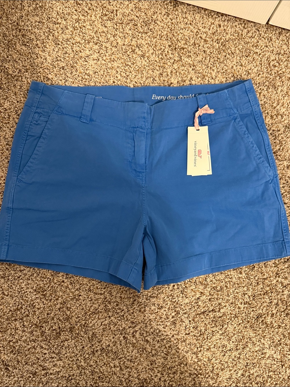 Brand New Vineyard Vines Women's Royal Blue Chino Shorts